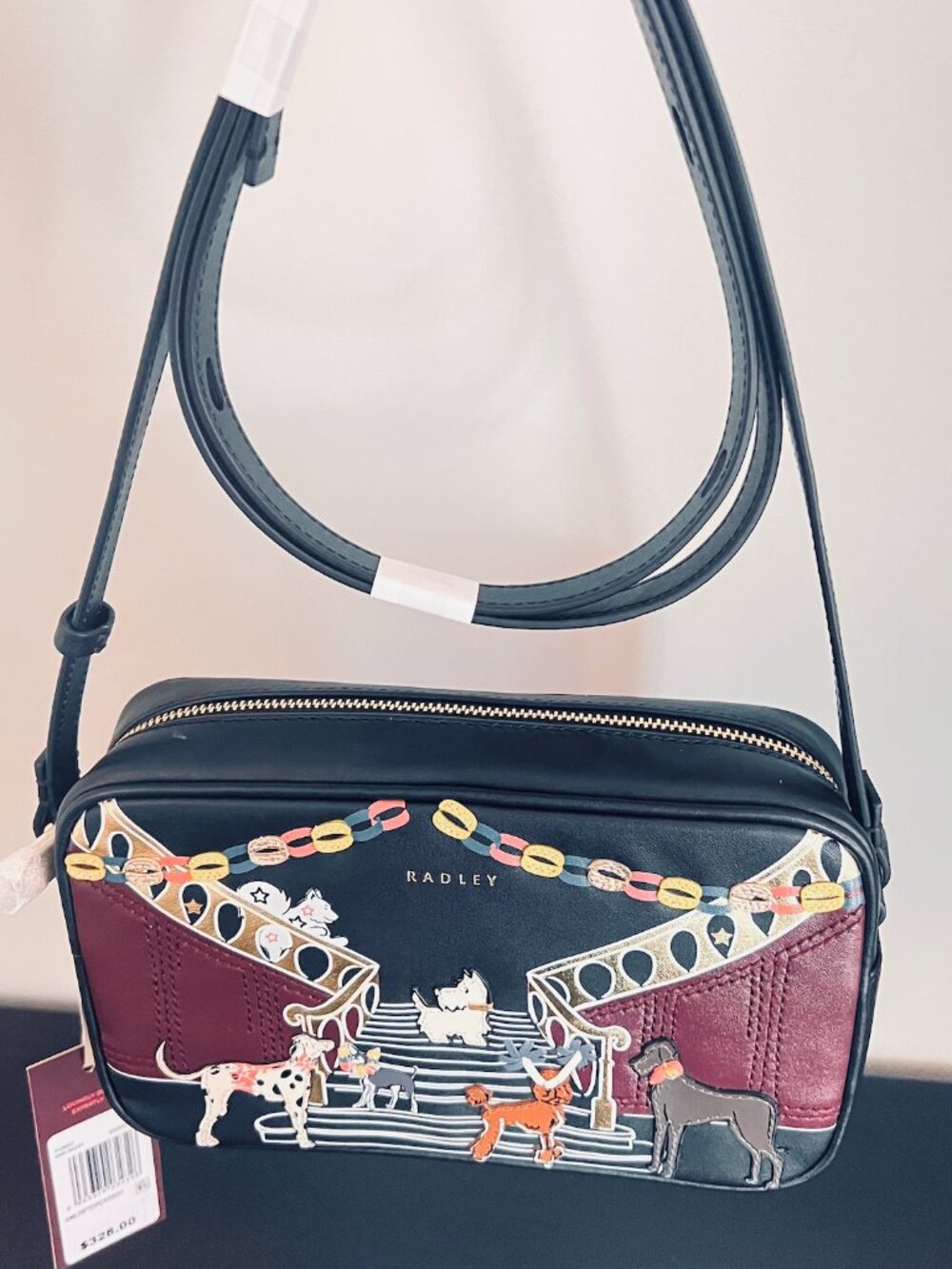 Radley London Party Pals Small Ziptop Crossbody Bag NWT